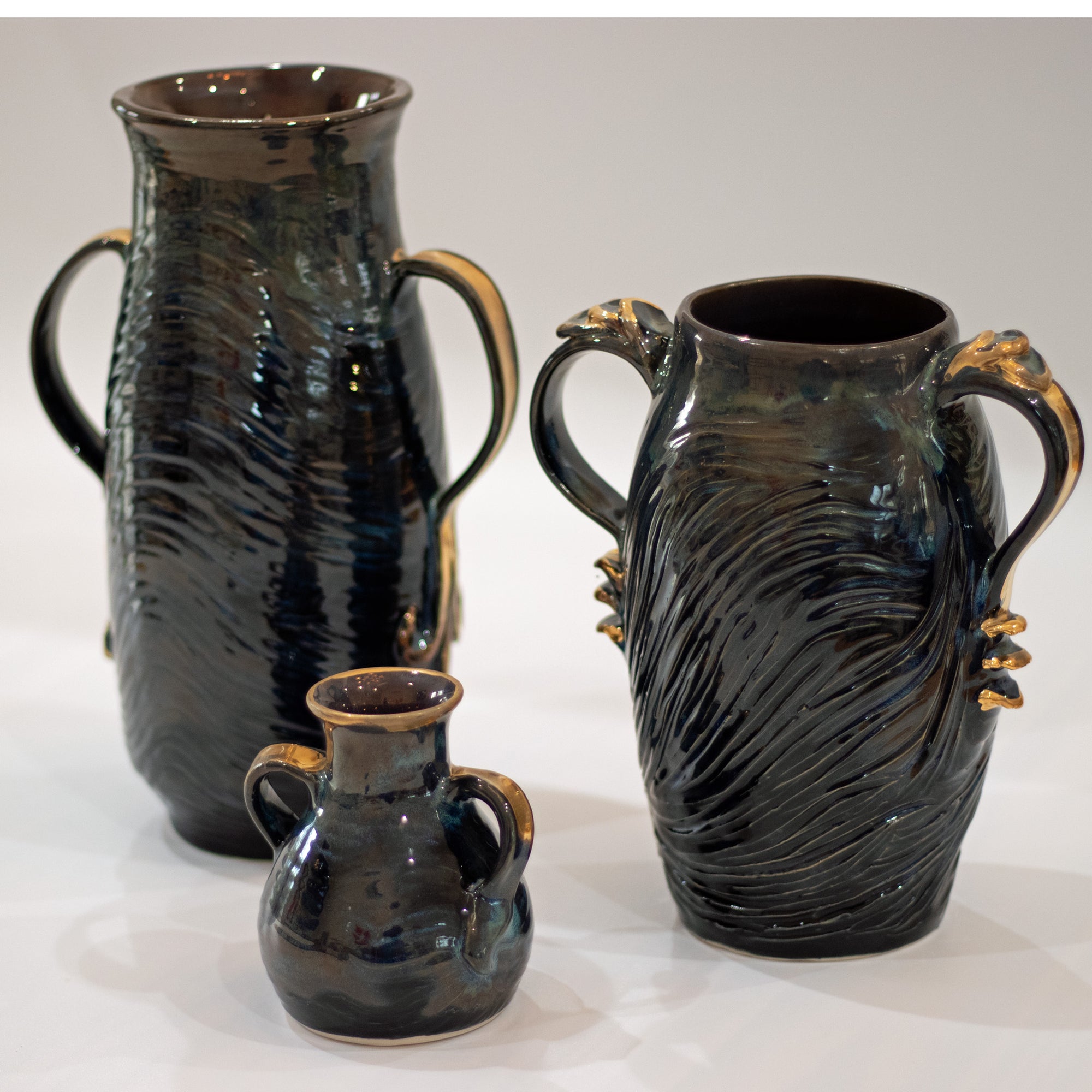 Black and Blue Vase I