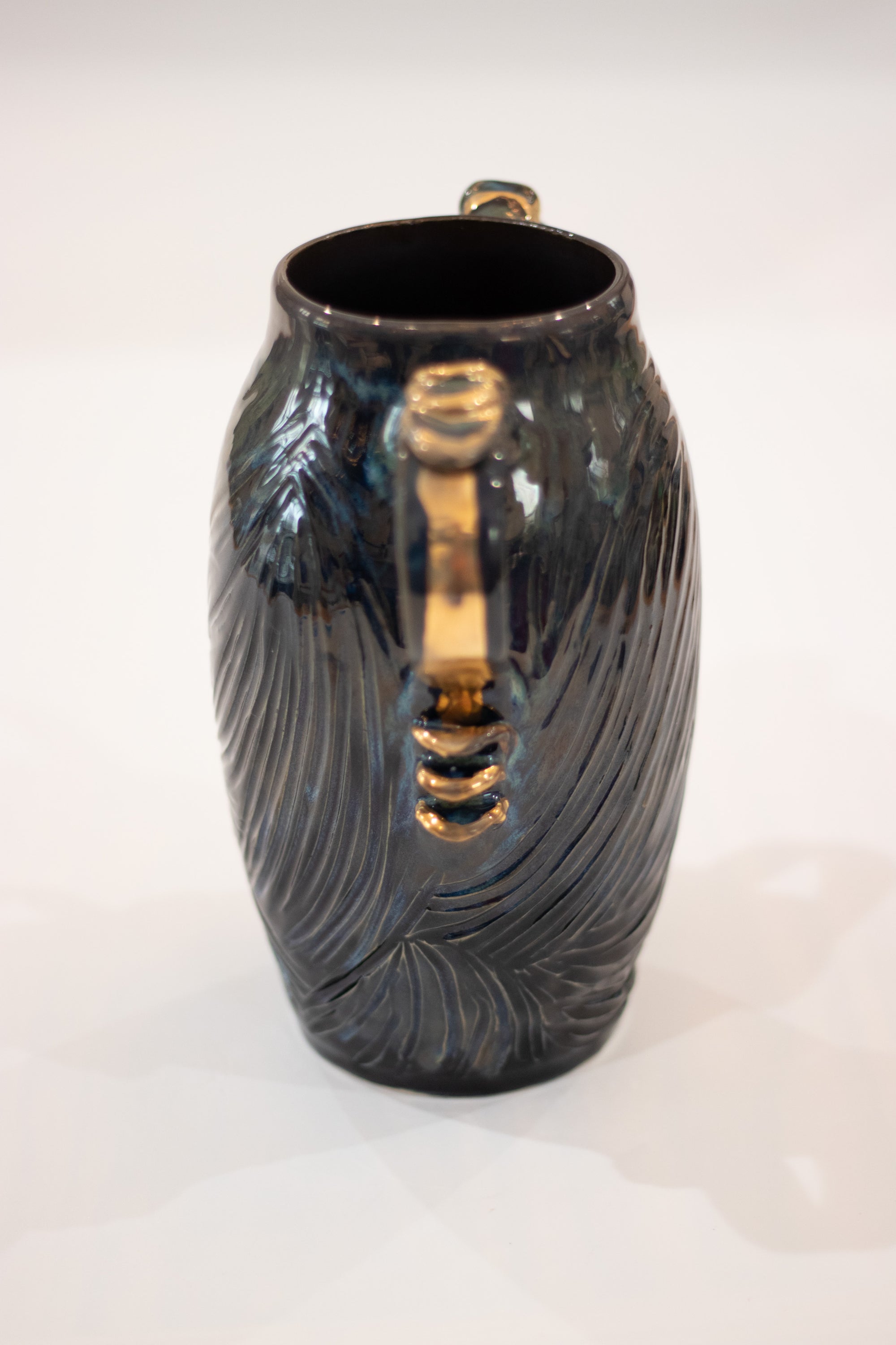 Black and Blue Vase 2