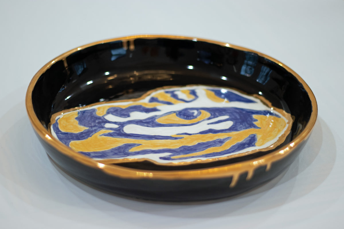 LSU Tiger Eye Plate/Bowl
