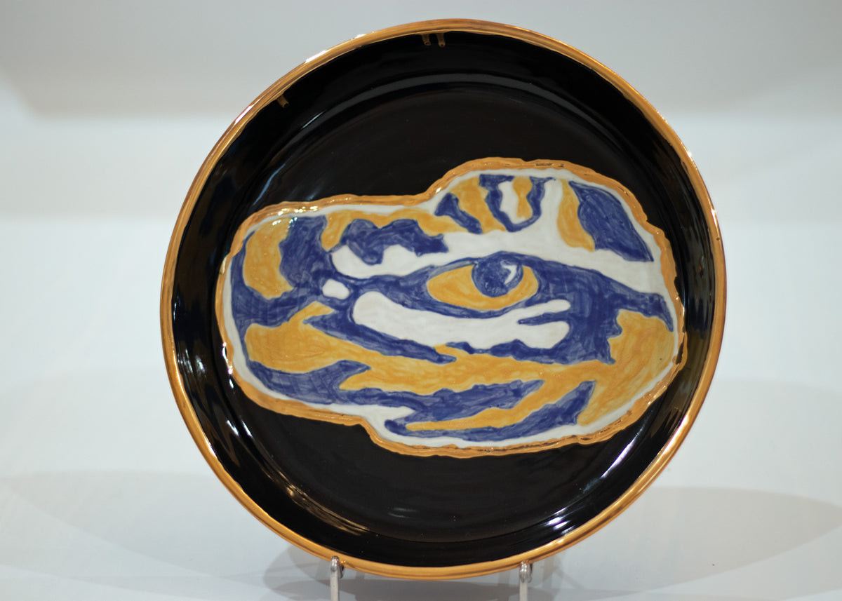 LSU Tiger Eye Plate/Bowl