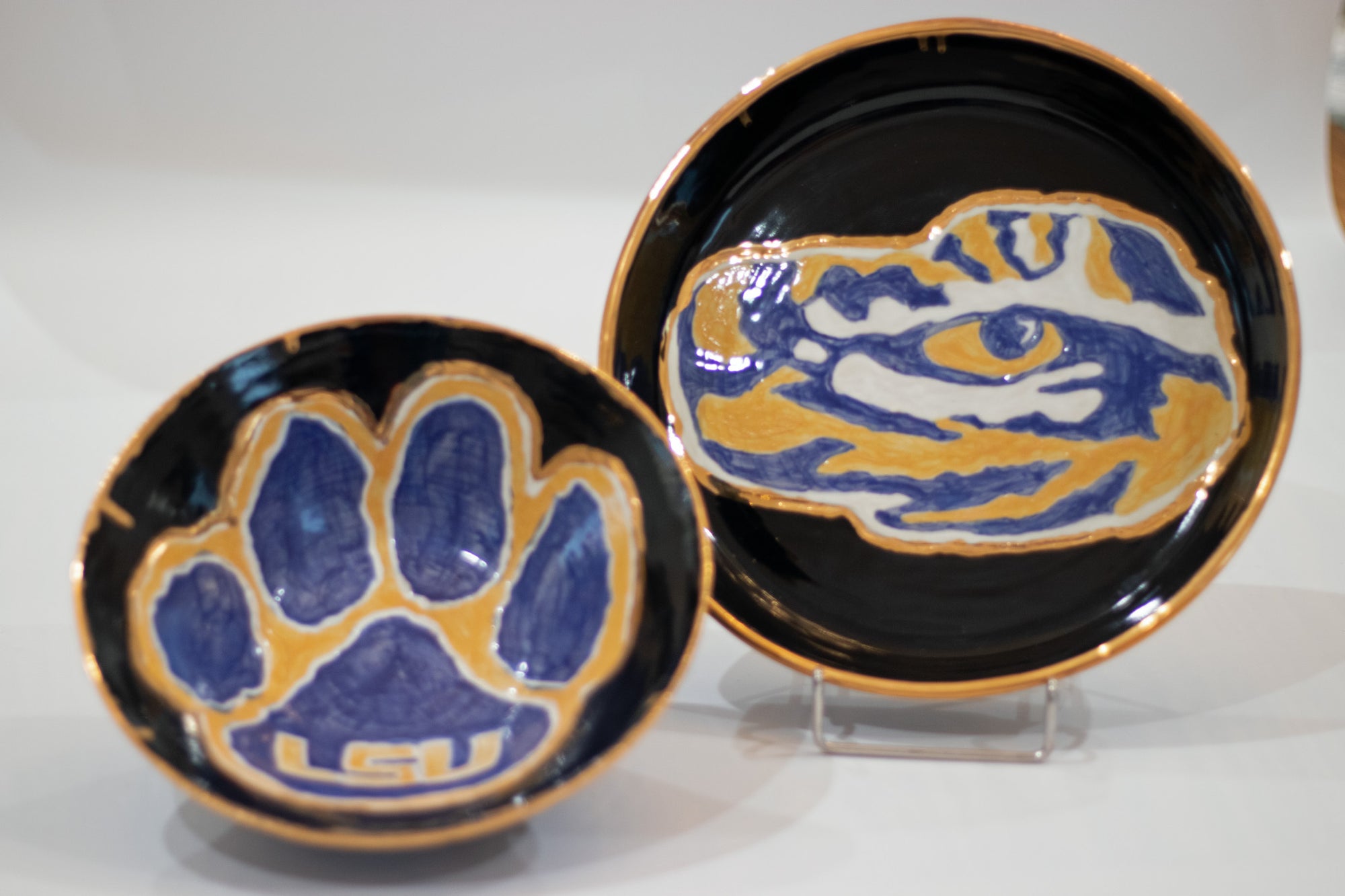 LSU Tiger Eye Plate/Bowl