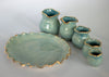 Small Things Gold Trim Vase Set