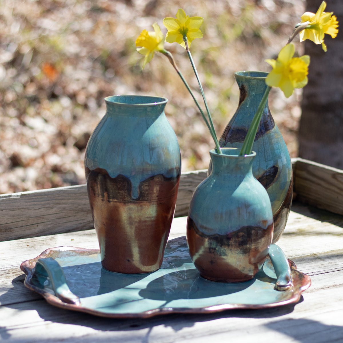 Copper Quilt Vase 5