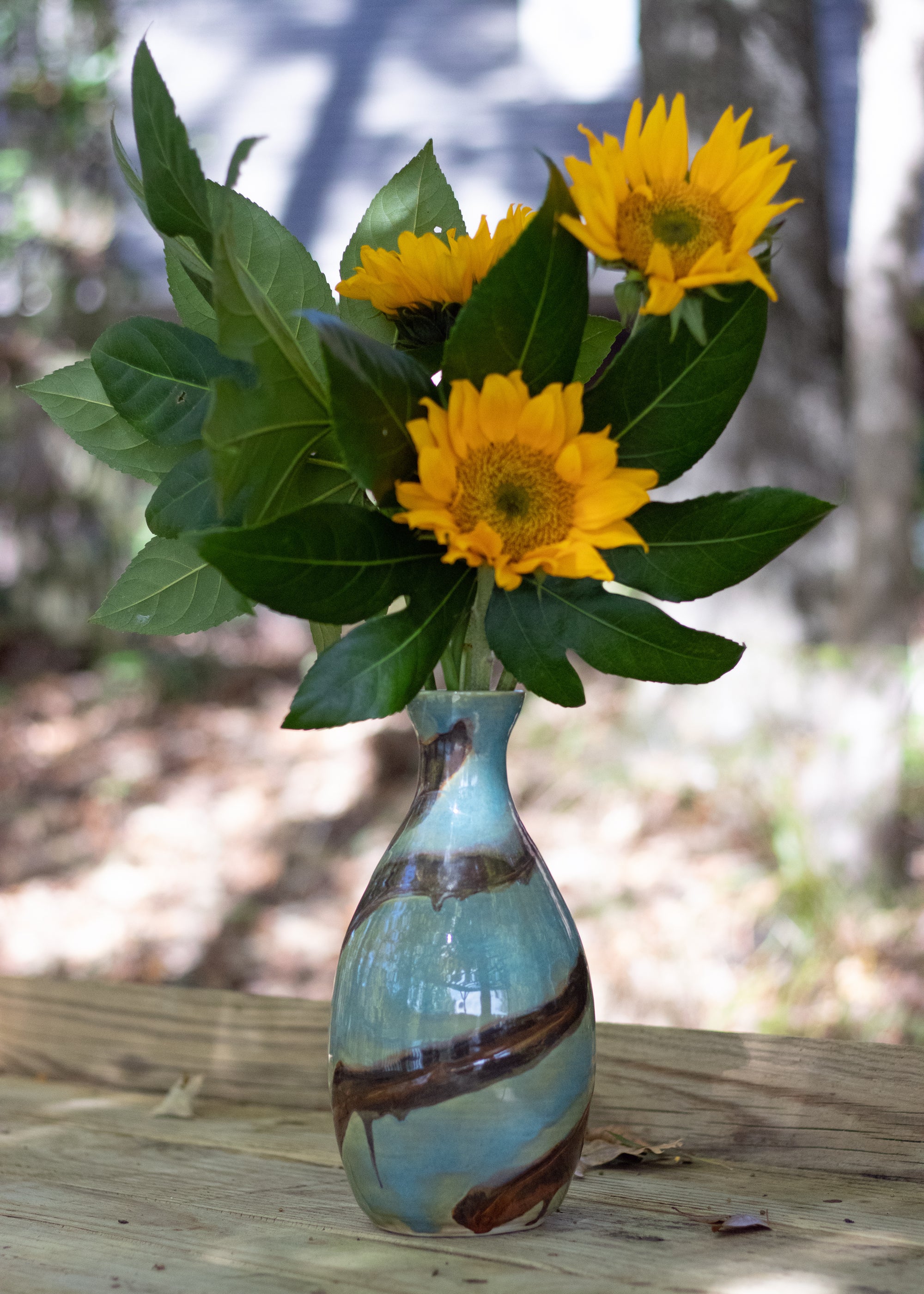 Copper Turquoise Vase 2