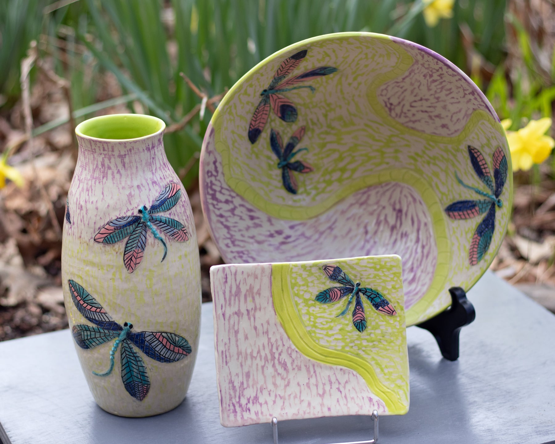 Dragonfly Small Plate P/Ch